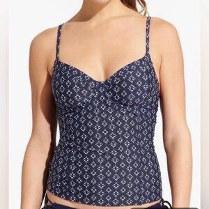Athleta Taza Kaimana Tankini TOP Size 38D/DD Swim